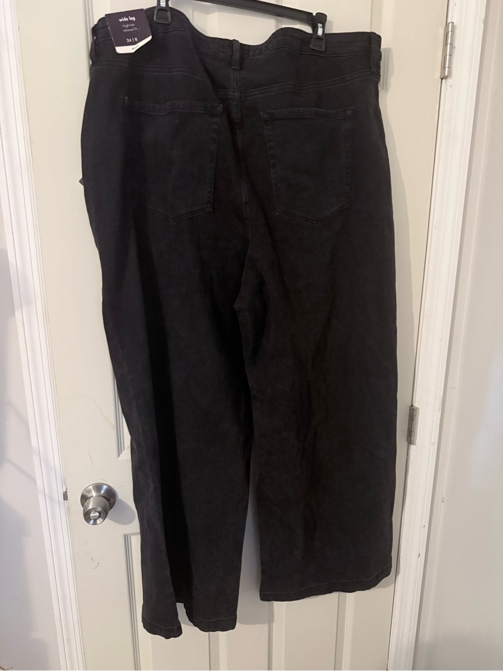 Ava & Viv Men's Black Wide-Leg Chinos